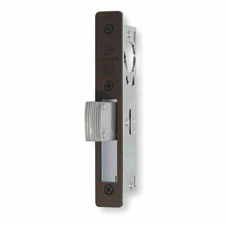 Invernadero 1.125 in. MS Deadlock Flat Faceplate Hook Bolt, Dark Bronze Anodized IN3860025